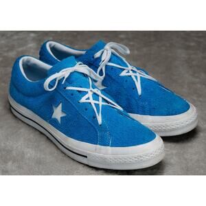 Converse One Star Blue Suede Pro Ox Low Top Sneakers Mens Size 9.5